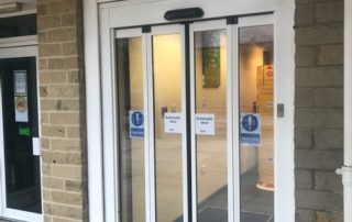 Post Office Folding Door Installation 7