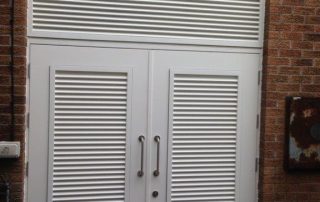 Steel Fire Escape and Louvered Doors installed in South Wales 9